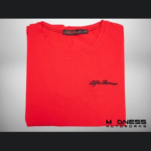 Alfa Romeo T-Shirt - Red w/ Black Logo - Female - size small 